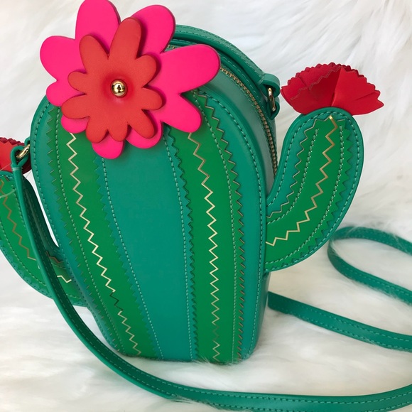 NWT Kate Spade Horizons Lizard Green Cactus Bag - Picture 3 of 7